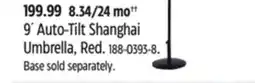 Canadian Tire CANVAS 9´ Auto-Tilt Shanghai Umbrella offer