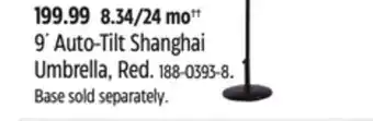 Canadian Tire CANVAS 9´ Auto-Tilt Shanghai Umbrella offer