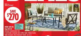 Canadian Tire FOR LIVING Avenue Conversation Set offer