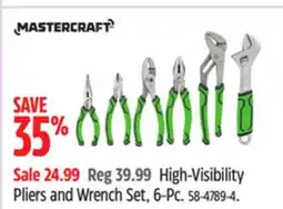 Canadian Tire Mastercraft High-Visibility Pliers and Wrench Set offer