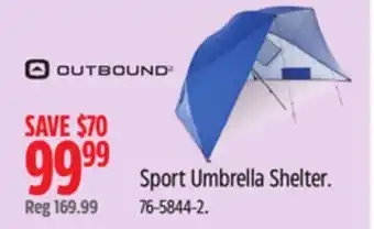 Canadian Tire Outbound Sport Umbrella Shelter offer