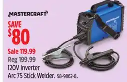 Canadian Tire Mastercraft 120V Inverter Arc 75 Stick Welder offer