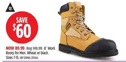 Canadian Tire Altra Boots for Men. Wheat or black. Sizes 7-13 offer