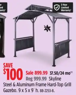 Canadian Tire CANVAS Steel & Aluminum Frame Hard-Top Grill Gazebo offer