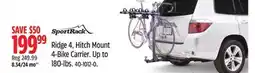 Canadian Tire Sportrack Ridge 4, Hitch Mount 4-Bike Carrier offer