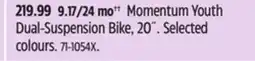 Canadian Tire Supercycle Momentum Youth Dual-Suspension Bike offer