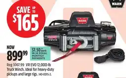 Canadian Tire Warn VR EVO 12,000-lb Truck Winch offer