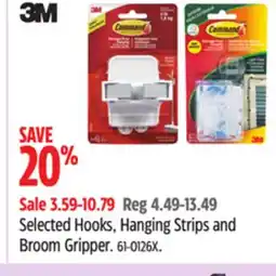 Canadian Tire Command Selected Hooks, Hanging Strips and Broom Gripper offer