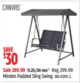 Canadian Tire Canvas Minden Padded Sling Swing offer