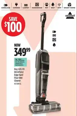 Canadian Tire Bissell OmniForce Edge Hard Floor Wet Cleaner offer