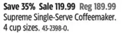 Canadian Tire Keurig Supreme Single-Serve Coffeemaker offer