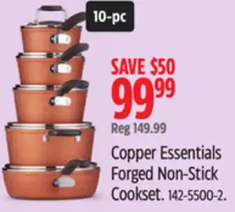 Canadian Tire Heritage Copper Essentials Forged Non-Stick Cookset offer