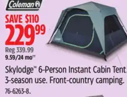 Canadian Tire Coleman Skylodge 6-Person Instant Cabin Tent offer