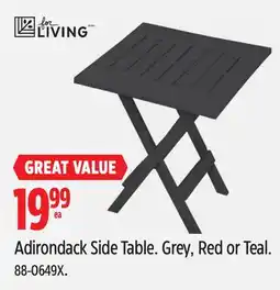 Canadian Tire for LIVING Adirondack Side Table. Grey, Red or Teal offer