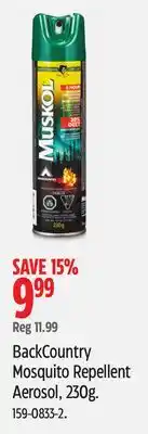 Canadian Tire BackCountry Mosquito Repellent Aerosol offer