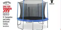 Canadian Tire Jumptek 15´ Trampoline and Safety Enclosure Combo offer