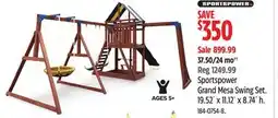 Canadian Tire Sportspower Grand Mesa Swing Set offer