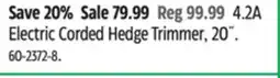 Canadian Tire Yardworks Electric Corded Hedge Trimmer, 20˝ offer