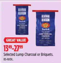 Canadian Tire Royal Selected Lump Charcoal or Briquets offer