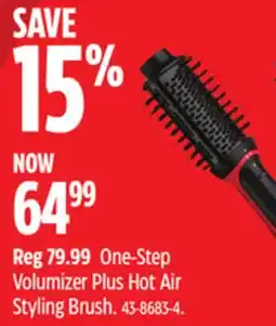 Canadian Tire Revlon One-Step Volumizer Plus Hot Air Styling Brush offer