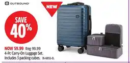 Canadian Tire Outbound 4-Pc Carry-On Luggage Set offer