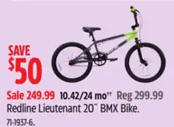 Canadian Tire Redline Lieutenant 20˝ BMX Bike offer