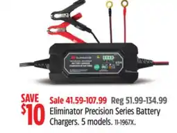 Canadian Tire MotoMaster Eliminator Precision Series Battery Chargers offer
