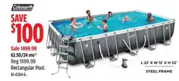 Canadian Tire Coleman Rectangular Pool offer