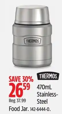 Canadian Tire THERMOS Stainless- Steel Food Jar offer