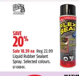 Canadian Tire Flex Seal Liquid Rubber Sealant Spray offer