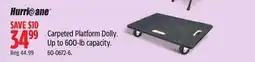 Canadian Tire Hurricane Carpeted Platform Dolly. Up to 600-lb capacity offer