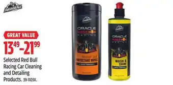 Canadian Tire Armor All Selected Red Bull Racing Car Cleaning and Detailing Products offer