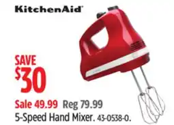 Canadian Tire kitchenaid 5-Speed Hand Mixer offer