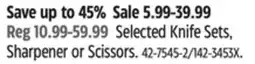 Canadian Tire MASTER Chef Selected Knife Sets, Sharpener or Scissors offer