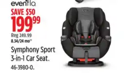 Canadian Tire evenflo Symphony Sport 3-in-1 Car Seat offer