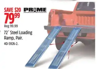 Canadian Tire Prime1 72˝ Steel Loading Ramp, Pair offer