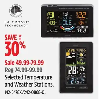 Canadian Tire La Crosse Selected Temperature and Weather Stations offer