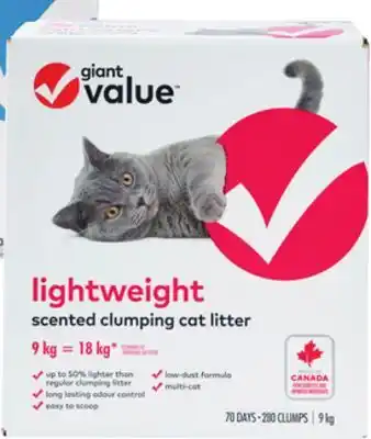 Giant Tiger Giant Value lightweight cat litter offer