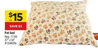 Giant Tiger Pet bed offer