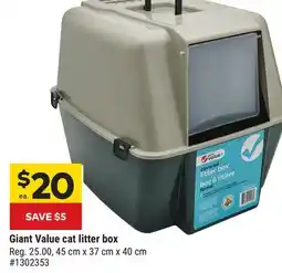 Giant Tiger Giant Value cat litter box offer