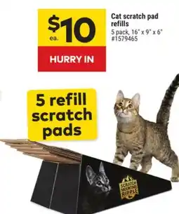 Giant Tiger Cat scratch pad refills offer