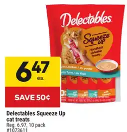 Giant Tiger Delectables Squeeze Up cat treats offer