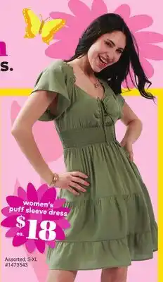 Giant Tiger women's puff sleeve dress offer