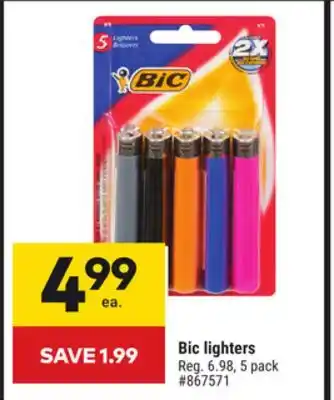 Giant Tiger Bic lighters offer