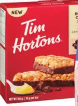 Giant Tiger Tim Hortons granola bars offer
