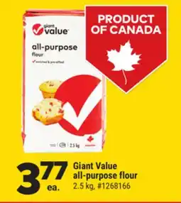Giant Tiger Giant Value all-purpose flour offer