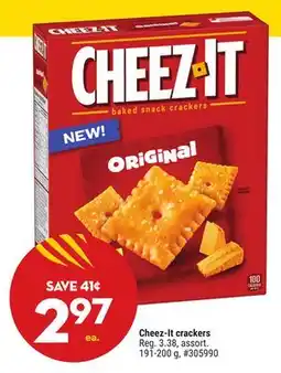 Giant Tiger Cheez-It crackers offer