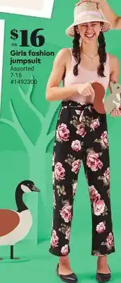 Giant Tiger Girls fashion jumpsuit offer
