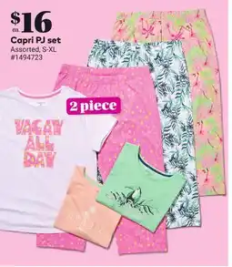 Giant Tiger Capri PJ set offer