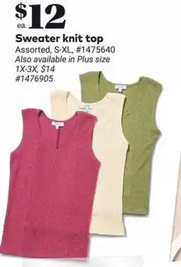 Giant Tiger Sweater knit top offer